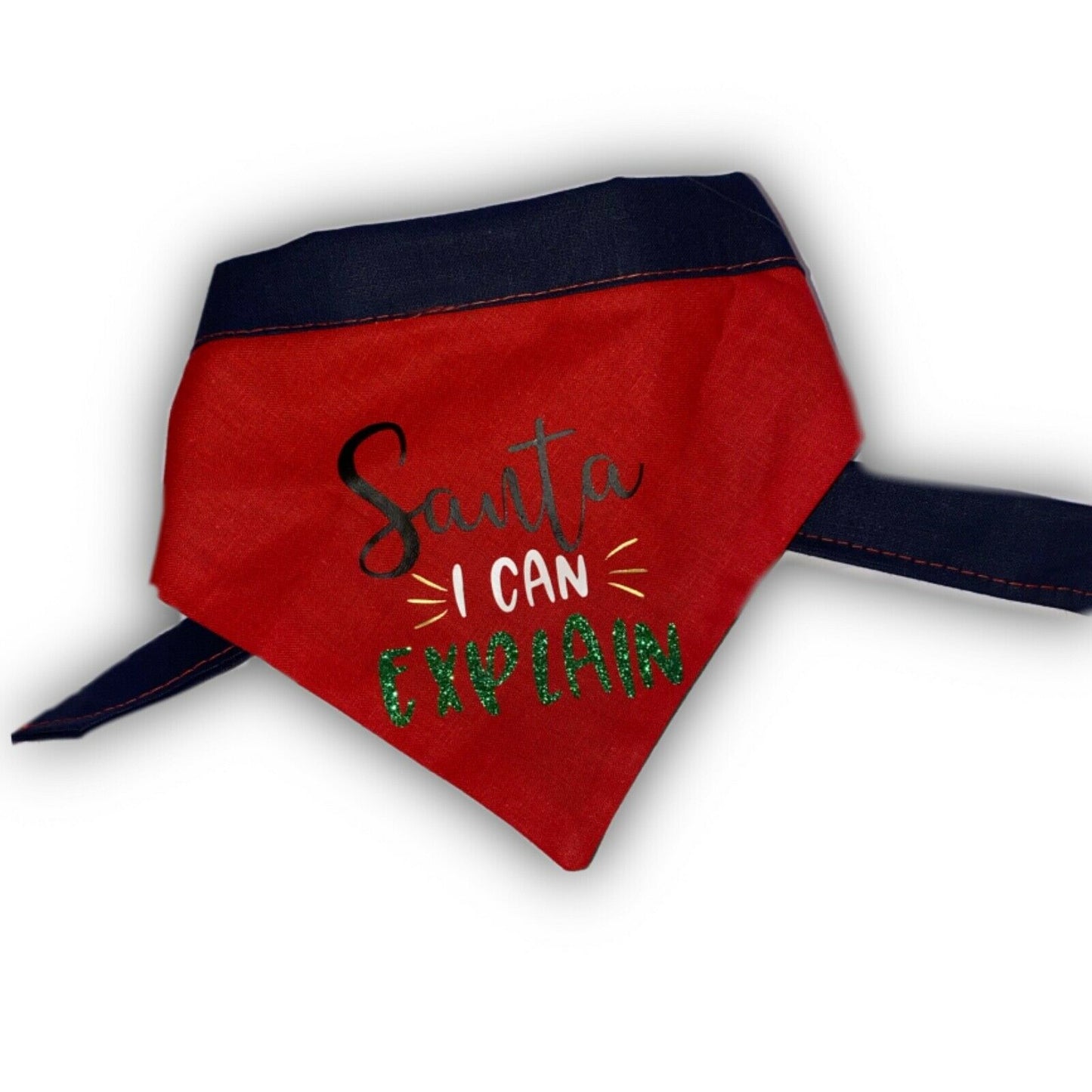 Christmas Dog Bandana with Neck Tie