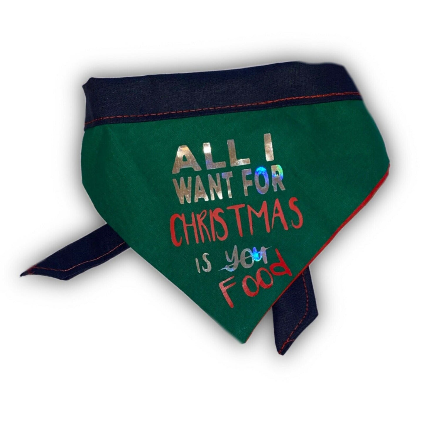 Christmas Dog Bandana with Neck Tie